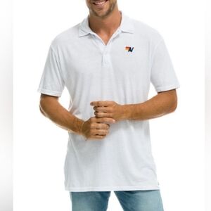 Aviator Nation Men's Polo Shirt White L
